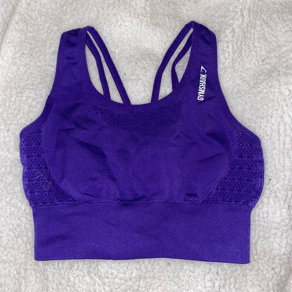 Gymshark indigo crop top/ sports bra